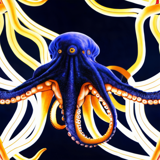Octopus neural network visualisation