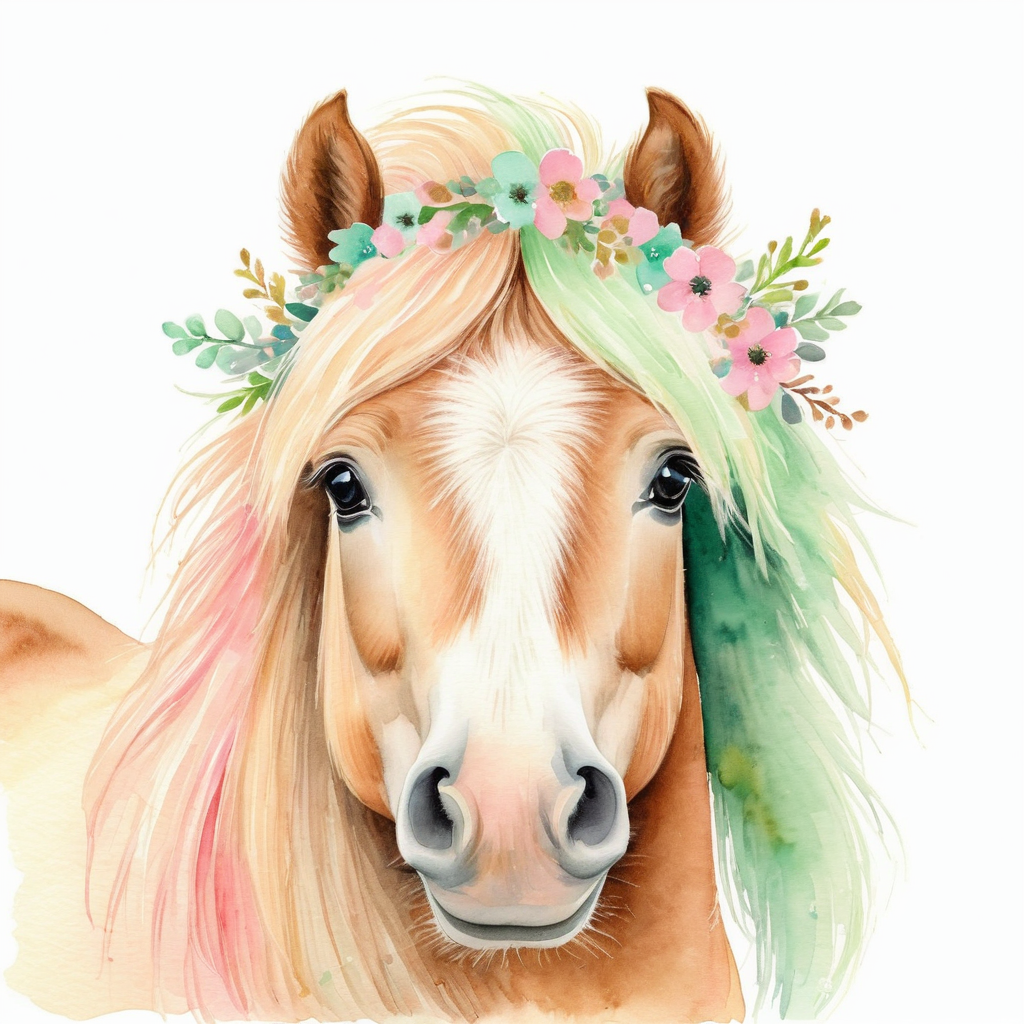 Cute pony portrait